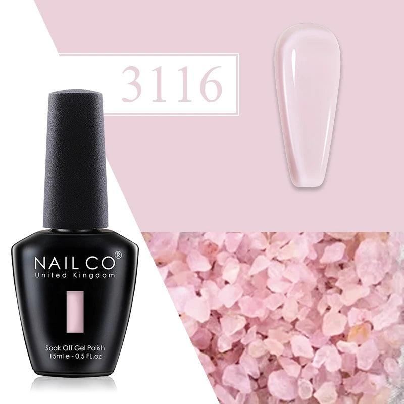 NAILCO Red Gel Nail Polish Wine Purple Semi Permanent Soak Off UV