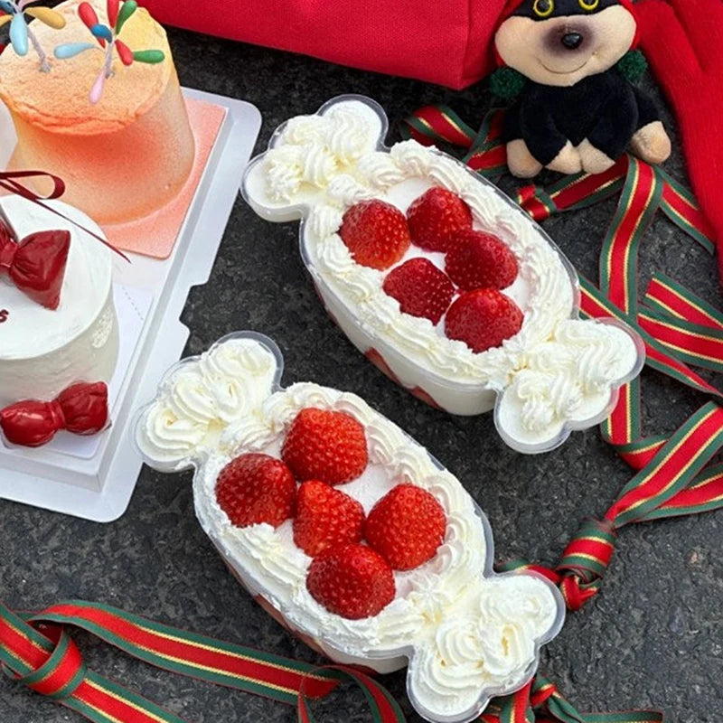 20-piece Candy-shaped Cake Box - Perfect For Desserts, Cakes, Fruit Salads, Etc., Suitable For Holiday Events, Birthdays, Etc Qme