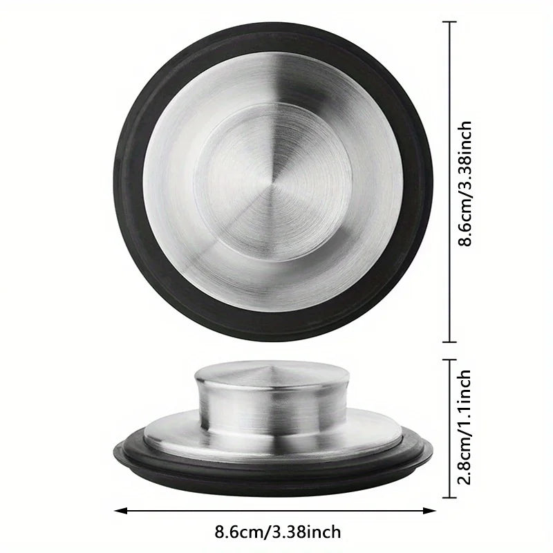 Kitchen sink drain plug cover, garbage disposal plug 3.34-inch drain plug, suitable for standard kitchen sink sizes of 3-1/2 in Qme