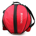 Basketball Shoulder Bag Sports Ball Round Bag Football Volleyball Carrying Bag Travel Ba Qme Red