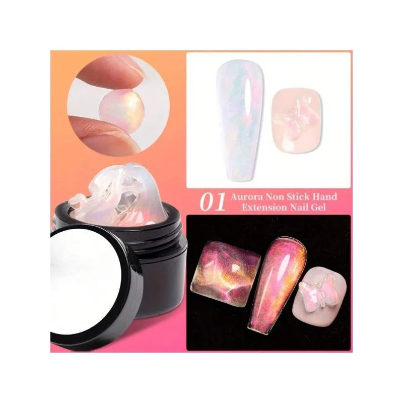 Aurora Soid Builder Gel Pean Memaid 3D Canving Giter Hard Non Stick Qme