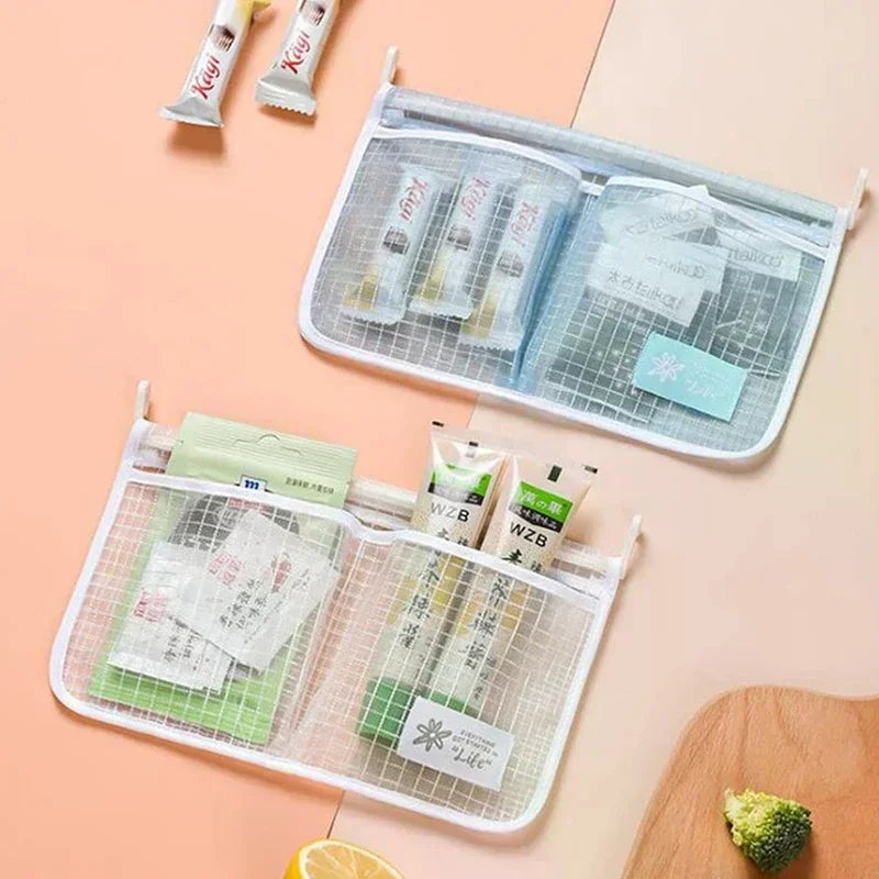 Convenient Hanging Compartment Classification Freezer Household Refrigerator Storage Bag Mesh Bag Fridge Organizer Qme