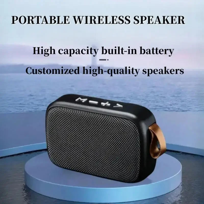 Mini Fabric Speaker Portable Wireless Soundbar Bluetooth 5.0 Outdoor Indoor Sport HIFI Loudspeaker J Support TF Card FM L Radio Qme Default Title