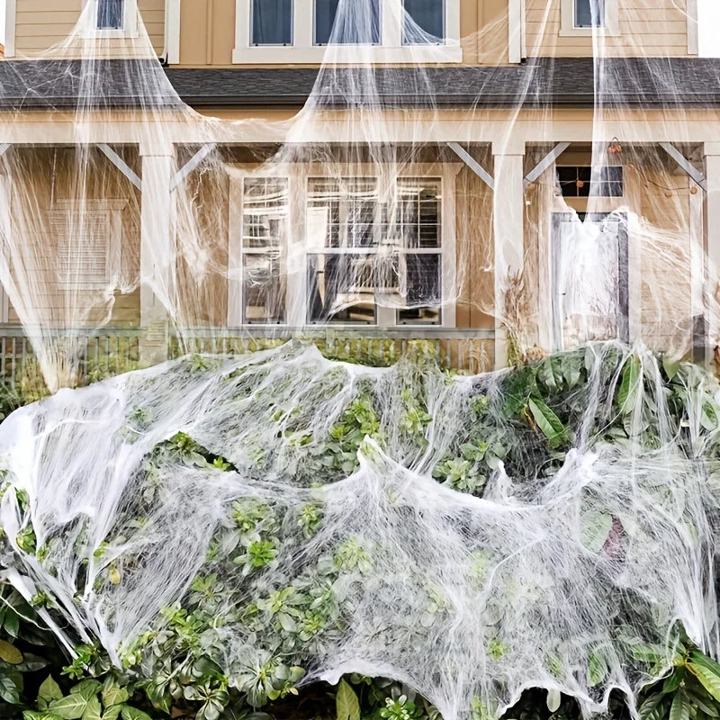 1 Spider Cotton Web Silk Small Party Haunted House Decoration Props Qme