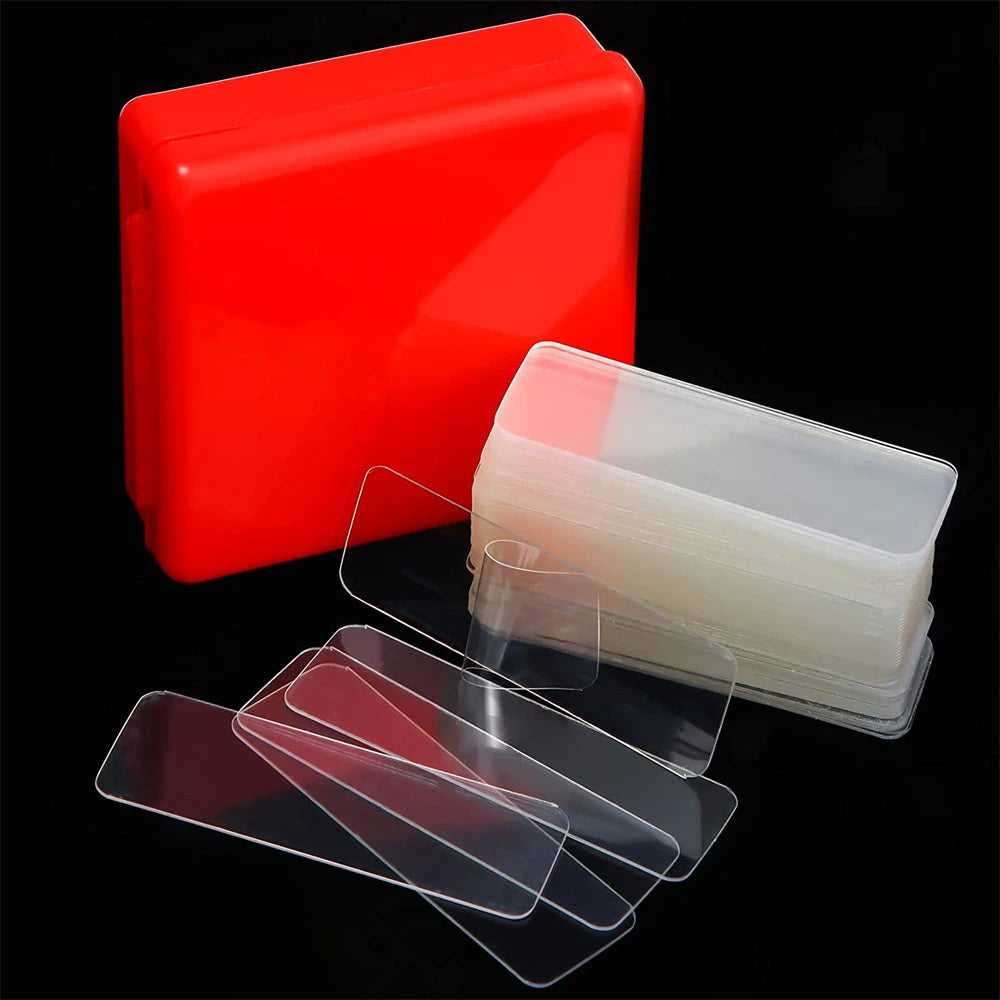 TFAAI 60Pcs/Box Ultra-strong Double-sided Adhesive Tape Transparent Non-marking Washable Mounting Sticky Double Faced Tapes Qme