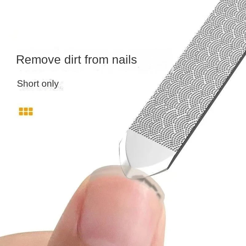 High-quality Double Sided Nail Files Stainless Steel Manicure Qme