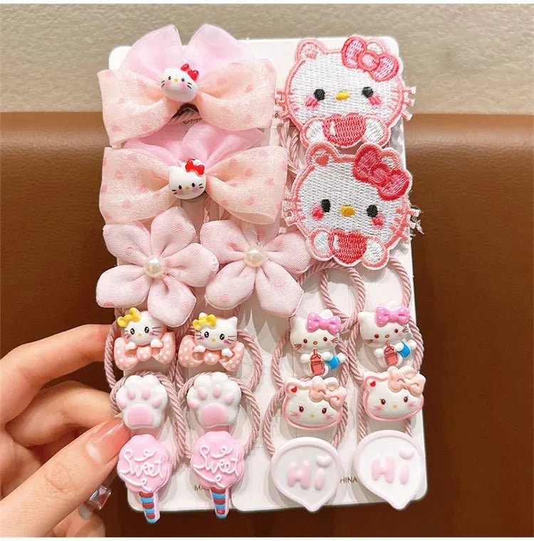 Hello Kitty Kuromi Hair Accessories: Gentle on Hair, Great Elasticity, Rubber Bands, Student Hair Ties, Hair Bands Qme 3