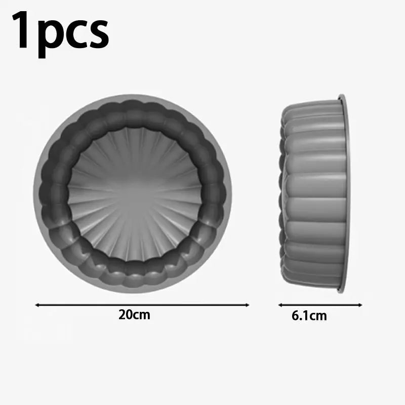 Charlotte Cake Pan Silicone Cheesecake Nonstick Round Baking Mold Qme B3
