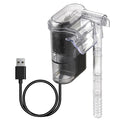 Fish Tank Suspended Filter Water Purifier Adjustable Water Flow Hang Up Filter Water Pump USB Plug In Fish Tank Accessories Qme Mini Filter 2.5W