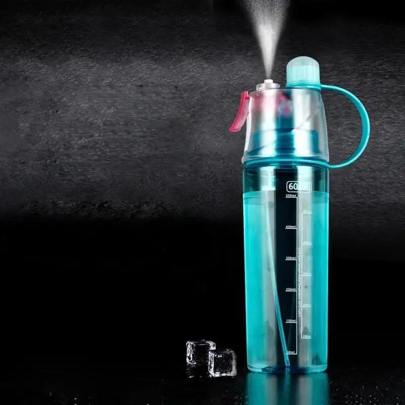 Portable Sports Spray Water Bottle Leakproof Shockproof Drinking Cup Qme