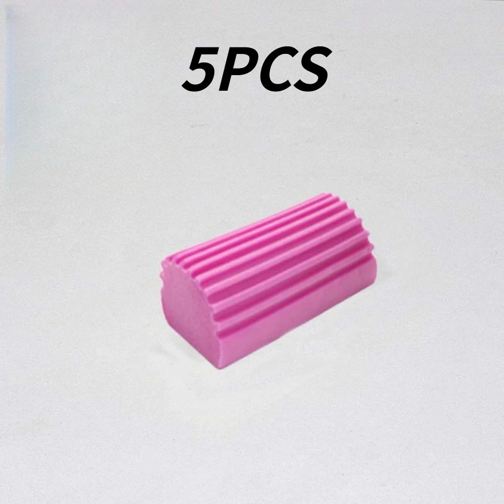 Magic Dust Eating Sponge Multi-Purpose Cleaning Sponge Brush For Window Blinds Kitchen Home Cleaning Tools Qme pink 5PCS