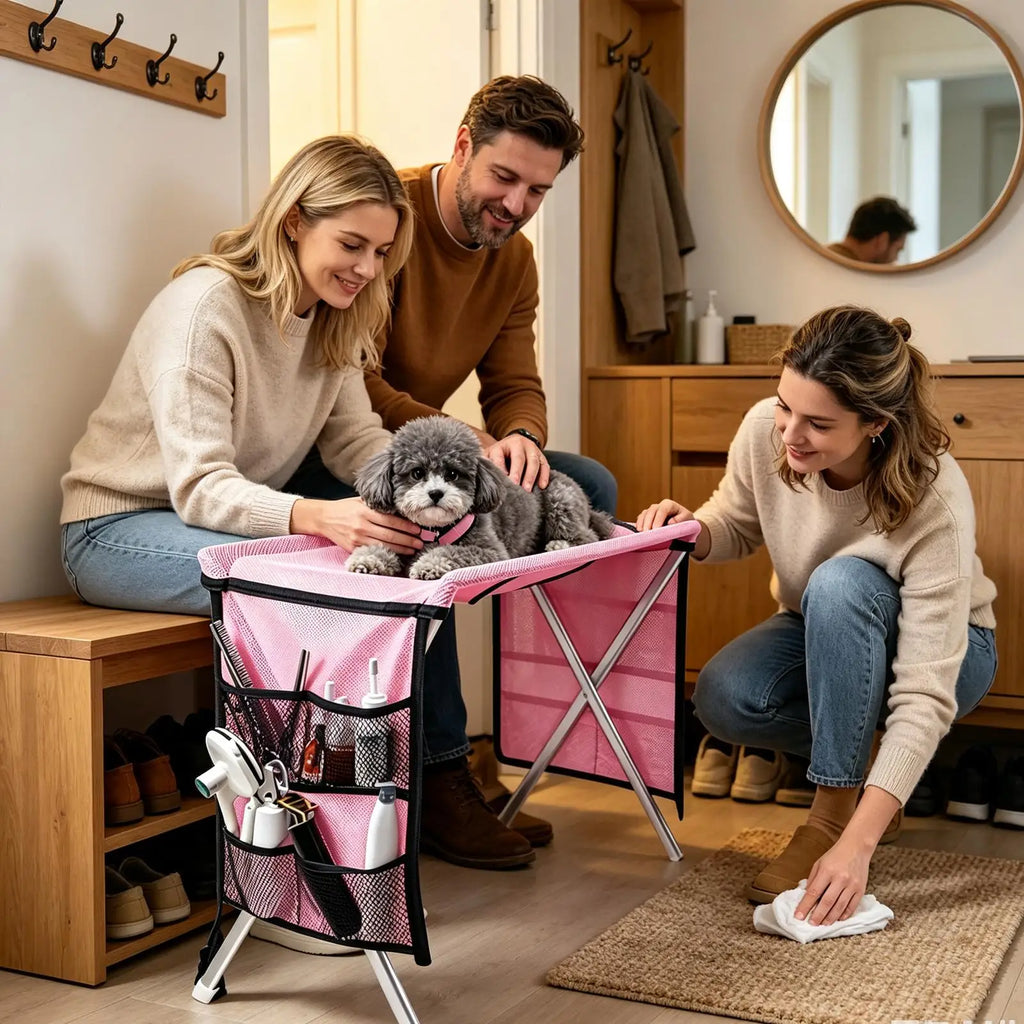 Dog Hammock For Grooming 30lbs Weight Capacity Cat Clipping Table Harness Dog Anti-Scratch Clipping Hammock For Home Indoor Qme