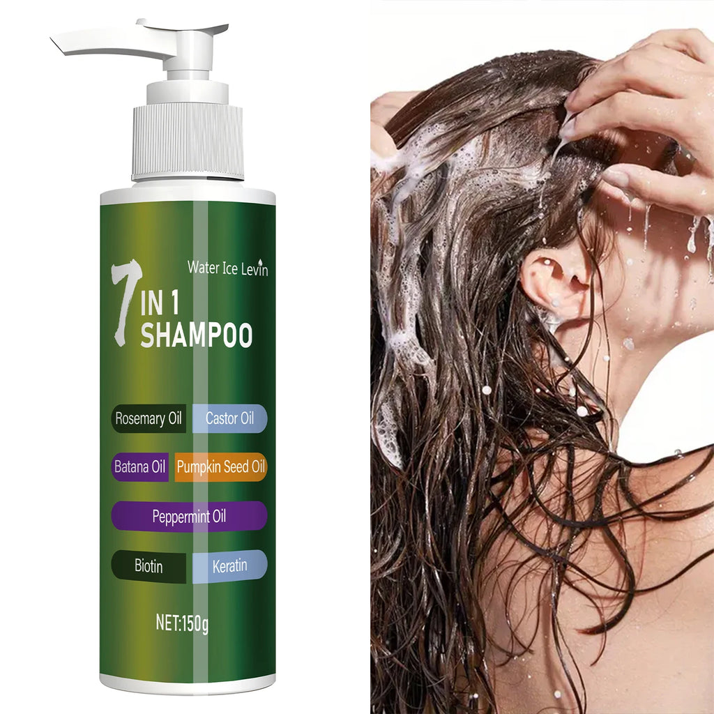 7-in-1 Shampoo, Rich in Foam and Easy to Rinse, Removes Dandruff, Reduces Hair Breakage, Long-Lasting Oil Control, Super Volumizing, Strengthens Hair, Repairs Split Ends, Makes Hair Thicker and Softer Qme