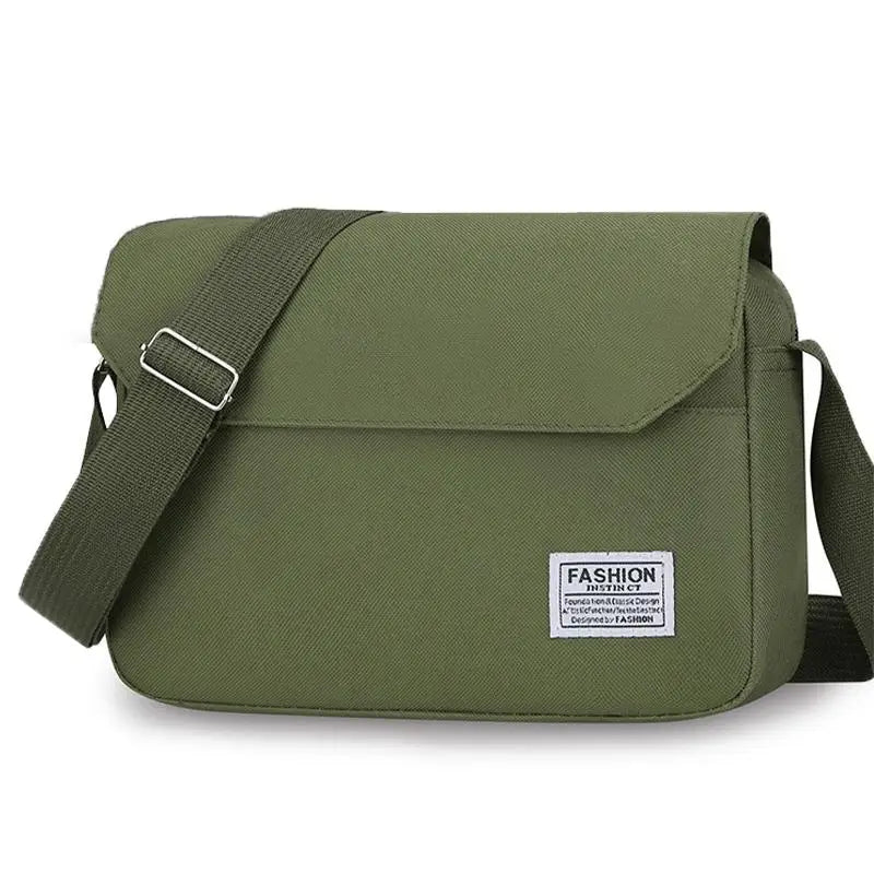 Men's Small Bag Shoulder Trendy Diagonal Backpack Chest Lightweight Qme one size Green