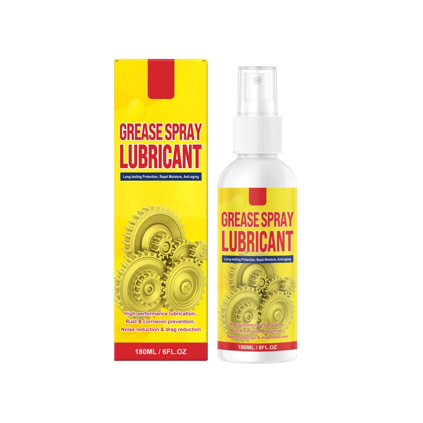 Multi-purpose Rust Remover Eliminate Rust Stains Reduces Friction & Noise Waterproof Long-Lasting Protection Rust Removing Spray Qme 180ML Boxed
