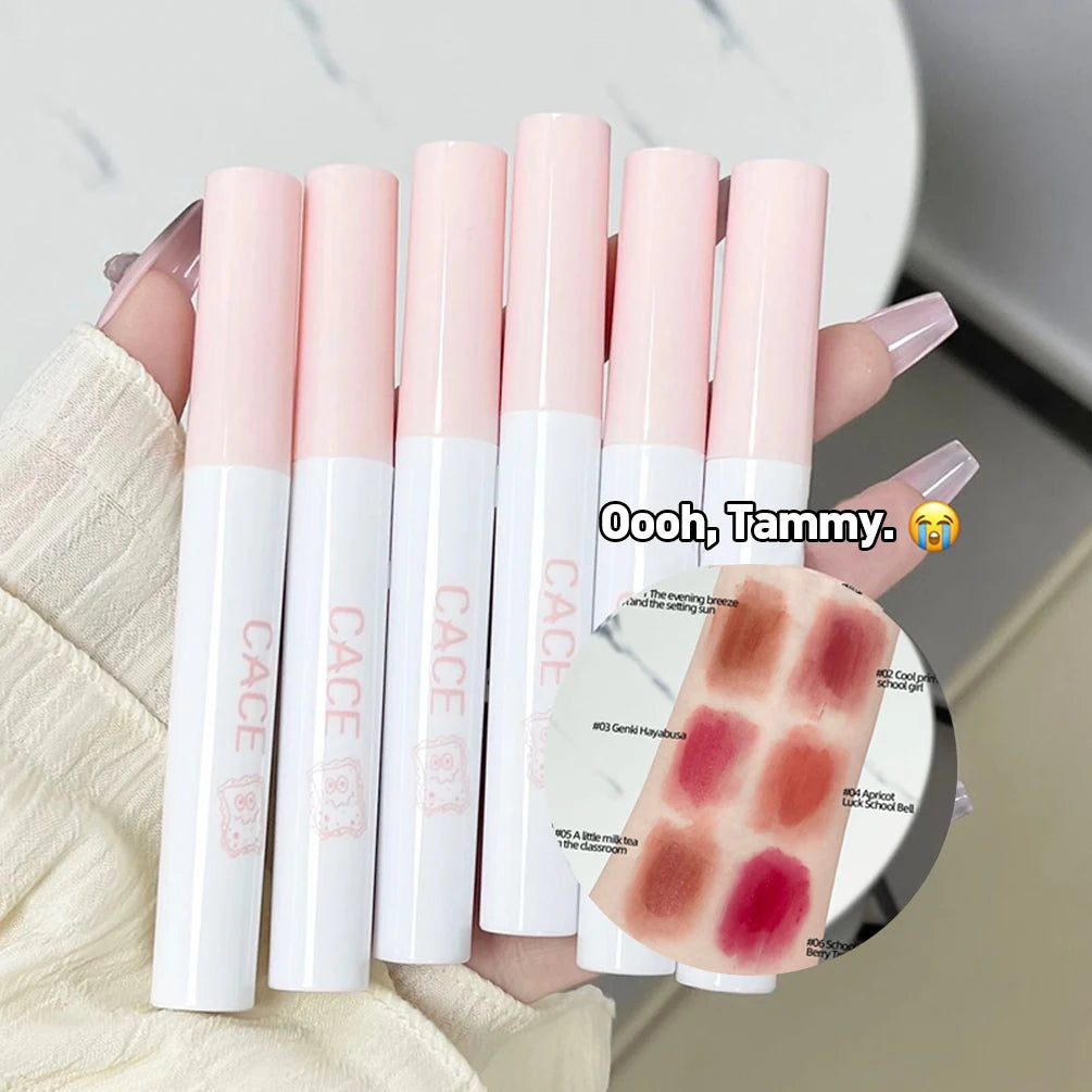 6Pcs Matte Lipstick Set Waterproof Long-lasting Moisturizing Lipstick Ladies Lip Gloss Cosmetic Makeup Lip Tint Beauty For Women Qme