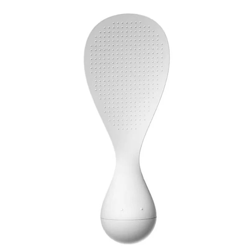 Non Stick Standing Plastic Rice Spoon Home Kitchen Paddles-perfect Qme White