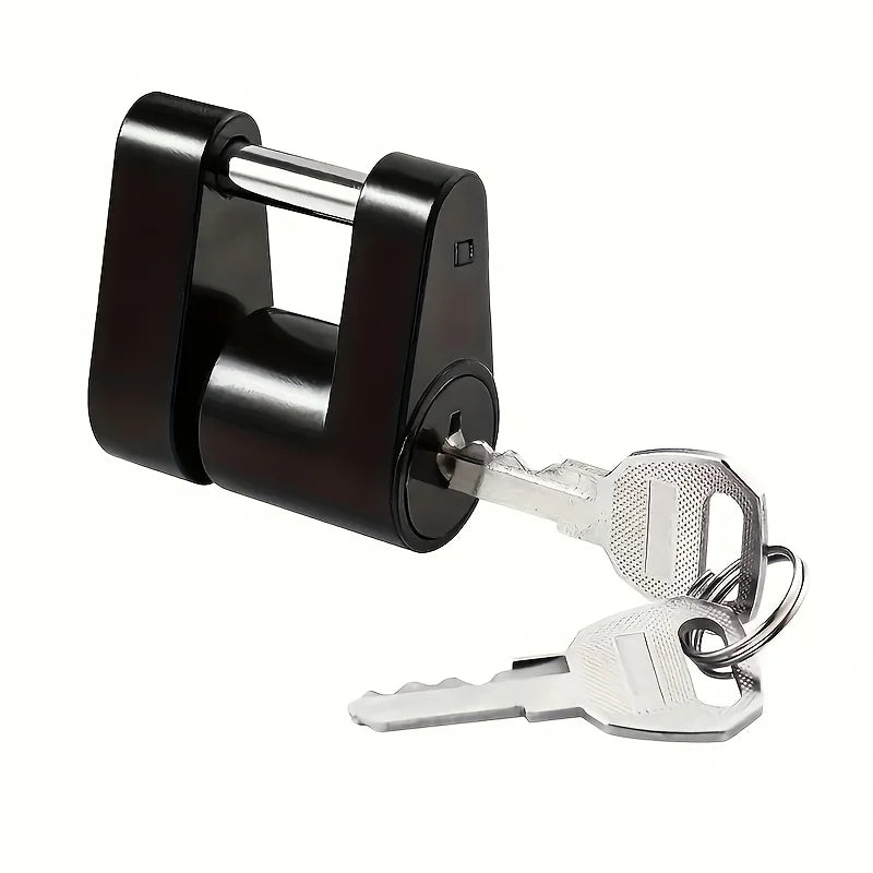 Trailer Hitch Lock, it features a secure locking function and is suitable for farm and urban agricultural equipment Qme Black
