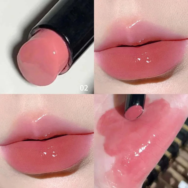 HERORANGE Push-button Mirror Lipstick Moisturizing Long-lasting Lip Qme HR708-02