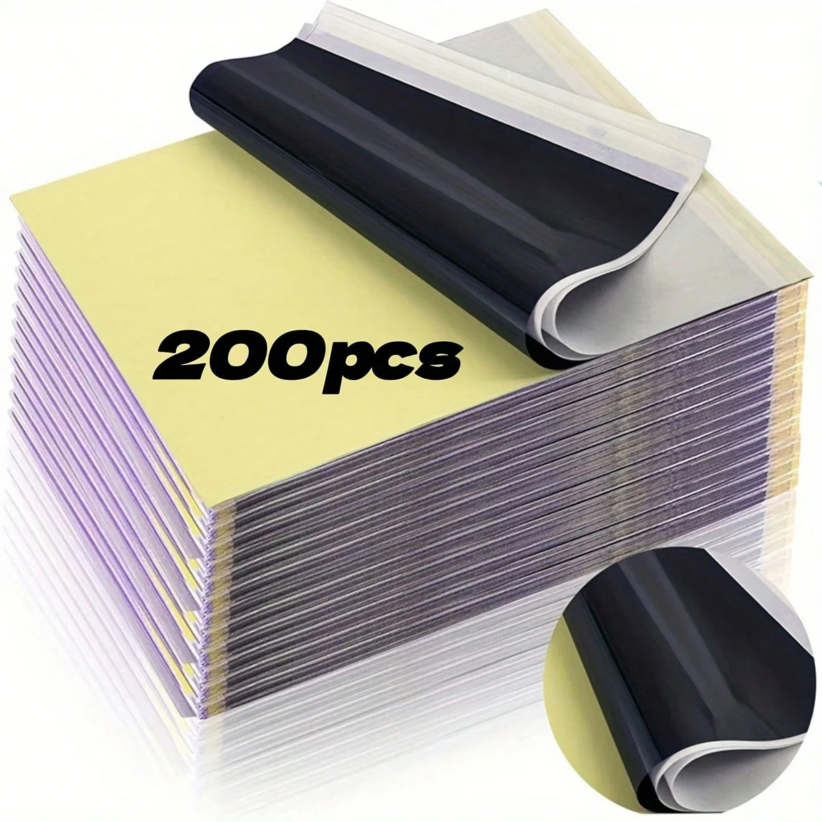 200 100 50 10 Tattoo Transfer Paper A4 Template 4-layer Consumables Qme