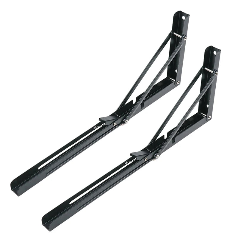 Innovative 1 Cold Rolled Steel Triangle Folding Shelf Bracket Qme 16inch 2PCS