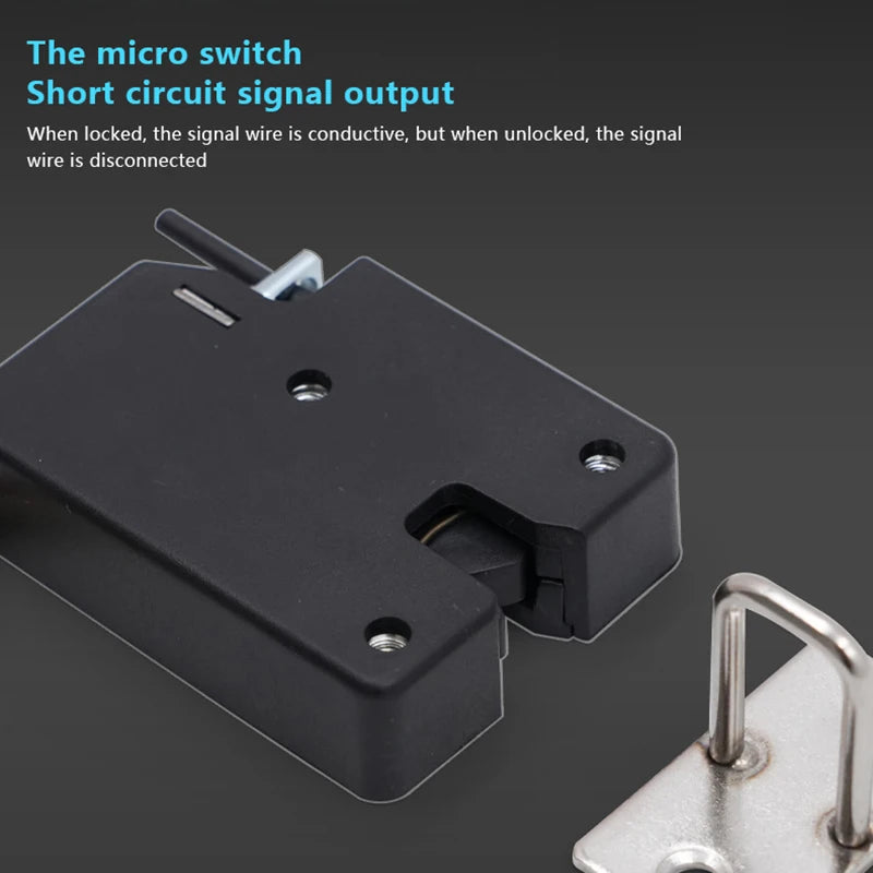 DC 5V 12V 24V Mini Small Electric Control Cabinet Door Lock Cabinet Lock Locker Drawer Lock Electronic Lock Access Control. Qme