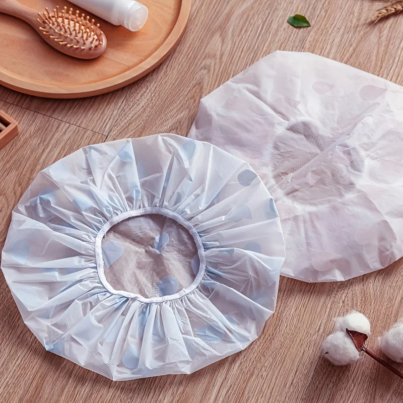 Waterproof Shower Cap Hair Protection During Bathing Qme