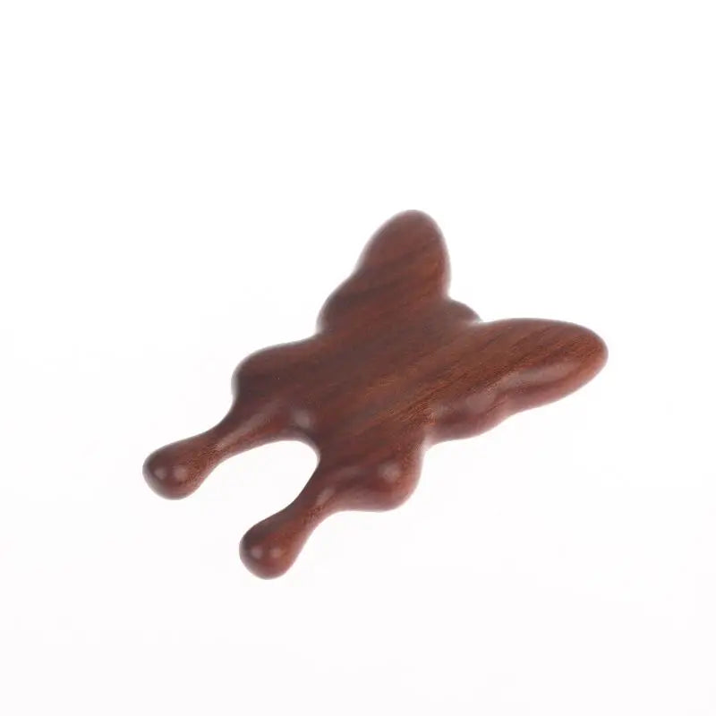 Eyes Facial Wood Gua Sha Tool Natural Sandalwood Butterfly Shape Nose Qme