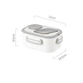Portable Leakproof Bento Lunch Box Microwave Safe Salad Food Qme white 8 inch