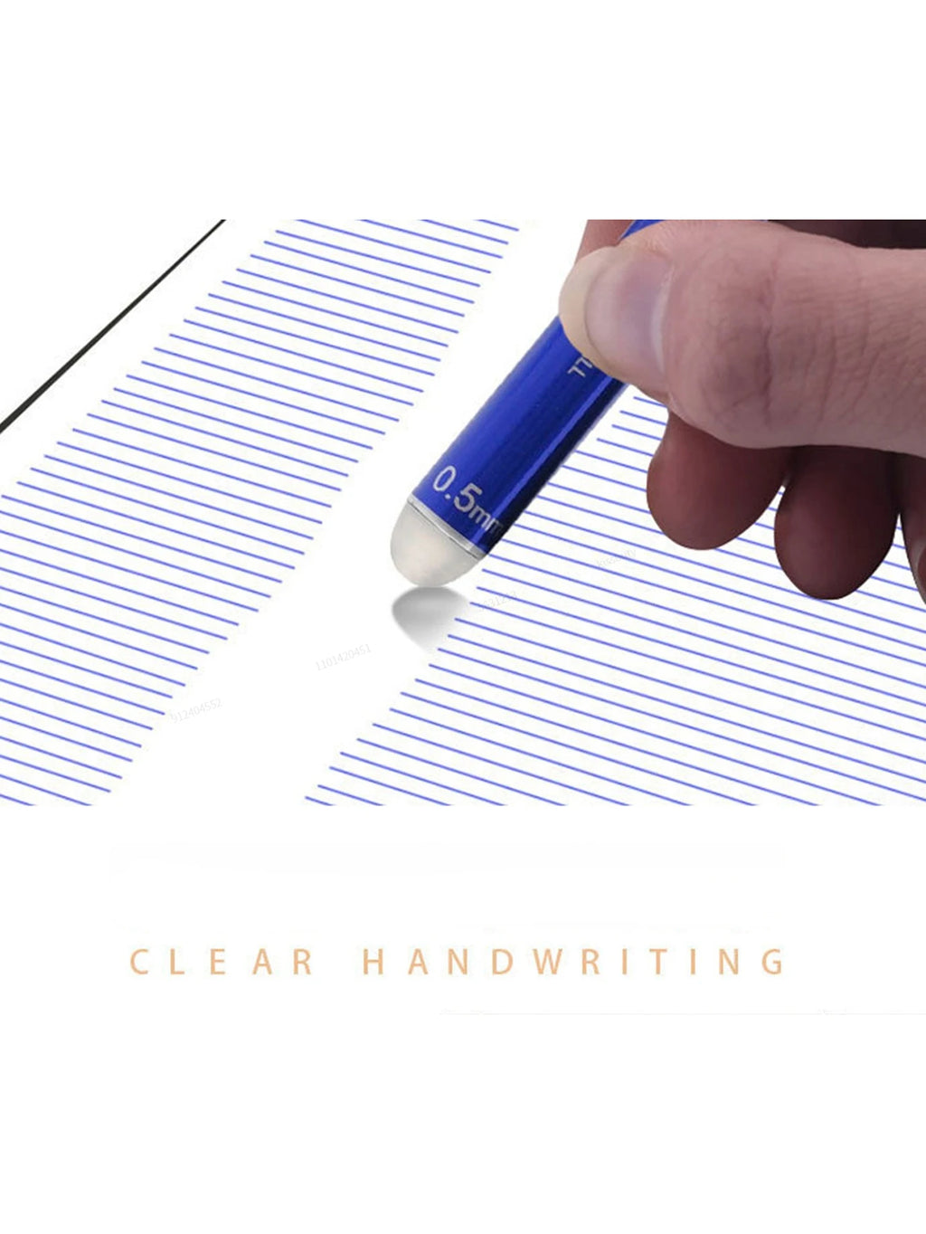 Erasable Gel Pens Refills Set 0.5 Mm Fine Point Blue/black Kawaii Ballpoint Pen for Writing Stationery Office School Supplies Qme