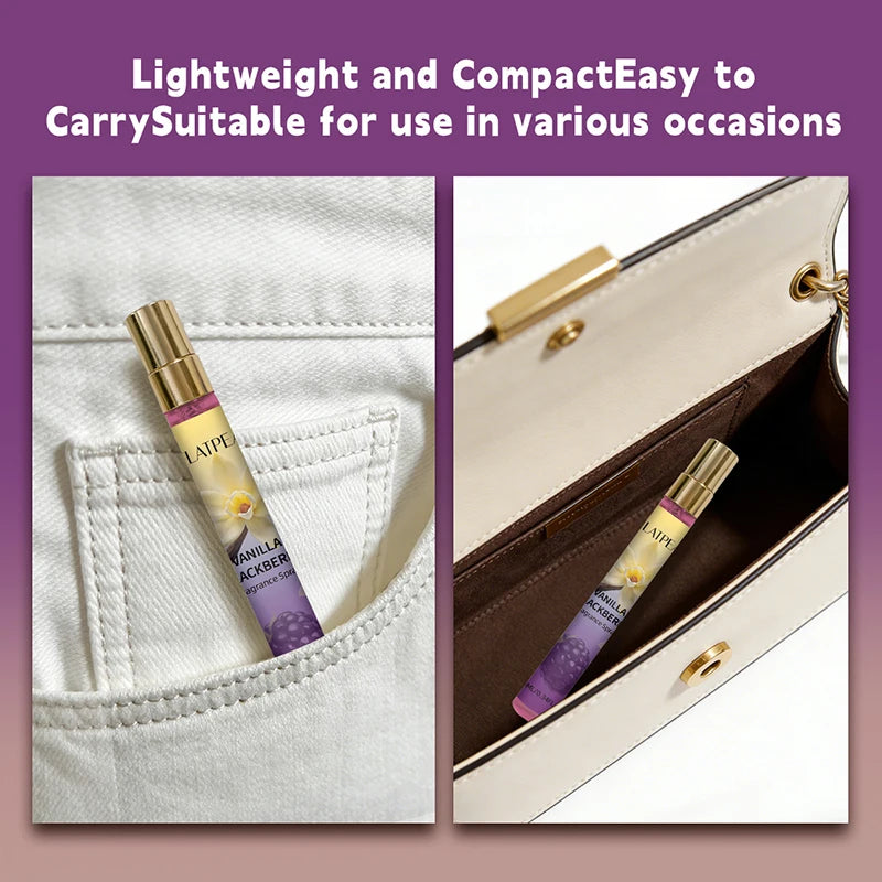 Portable Vanilla Blackberry Slim Perfume Alcohol-free Long-lasting Qme