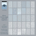 Textured Decor Paper Sticker Book Junk Journal Background Pages, Rich Texture, Multi-use for Scrapbooking Collage Qme Light Grey