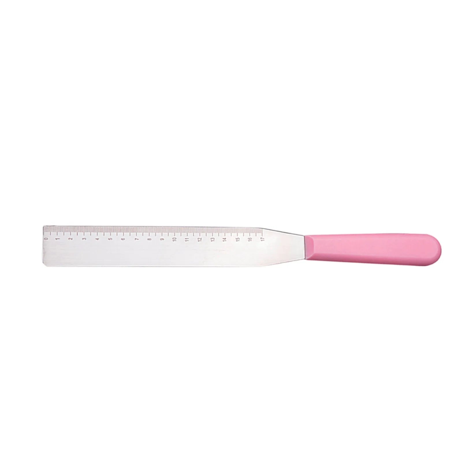 Stainless Steel Icing Spatula with Scale Right Angle Piping Cake Scraper Frosting Smoother Handmade Baking Tools Qme Red