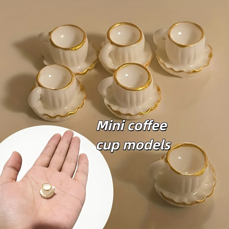 20pcs Miniature Coffee Cup Models,Durable Home Decor, Suitable for Cafes Decoration, Offices And Outdoor Decoration Qme