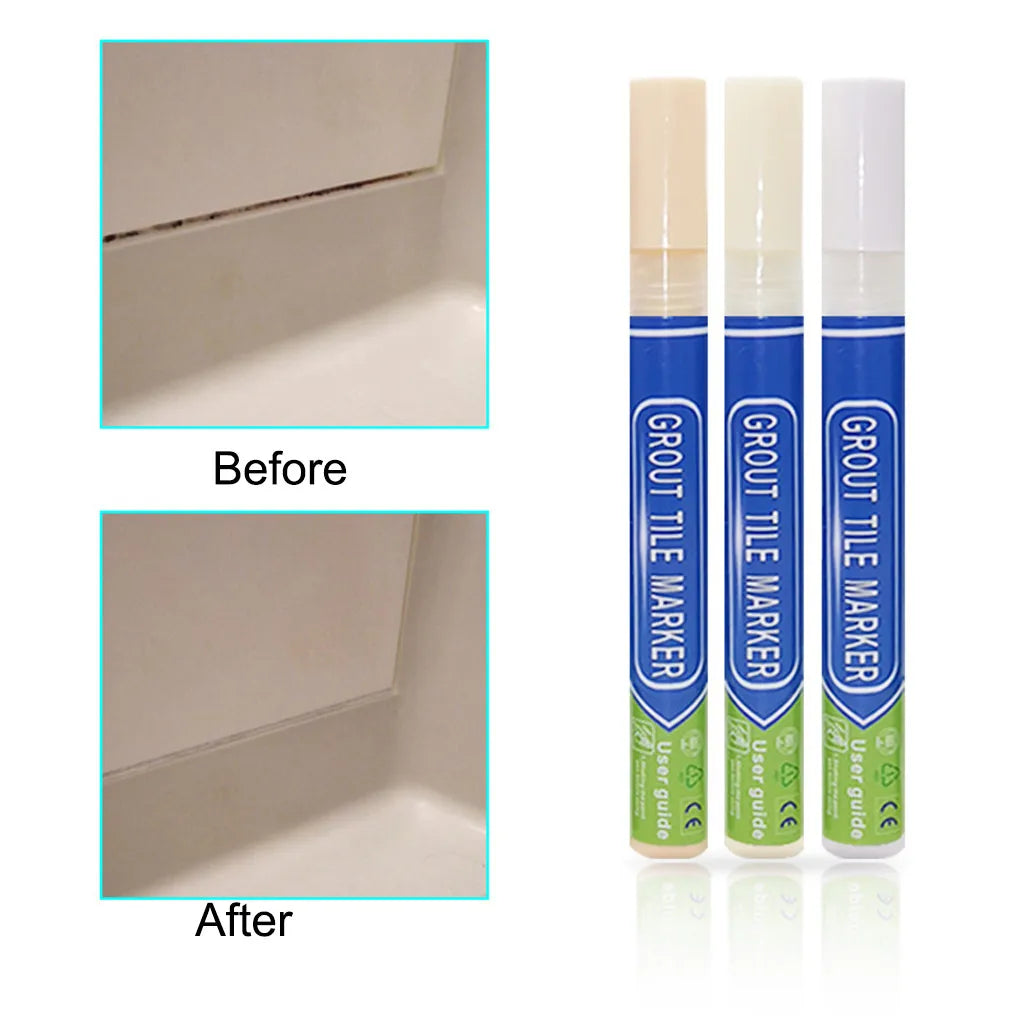 Multi Color White Waterproof Tile Marker Grout Pen Wall Seam Pen For Tiles Floor Bathroom Decontamination Seam Repair Tools 4ml Qme