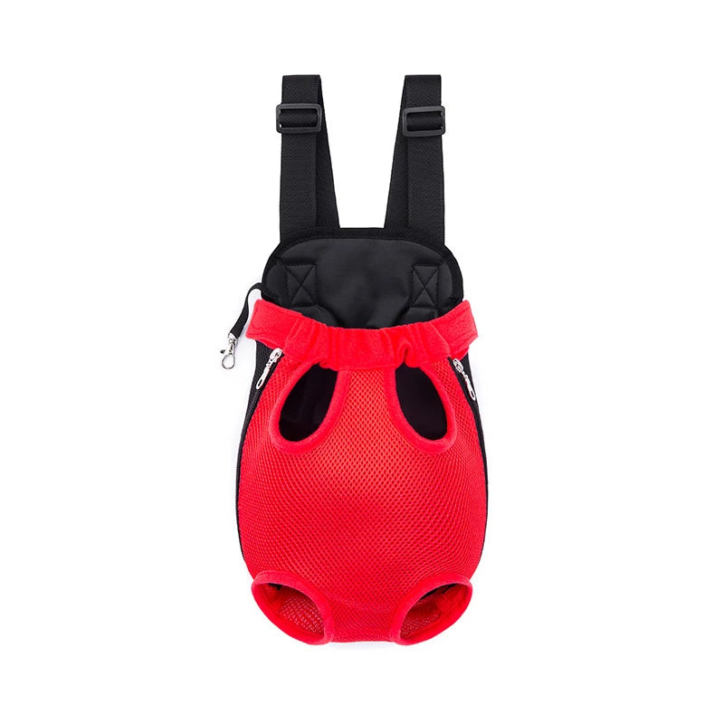 Dog Carrier Backpack Small Cat Outdoor Accessories Adjustable Pet Qme M red
