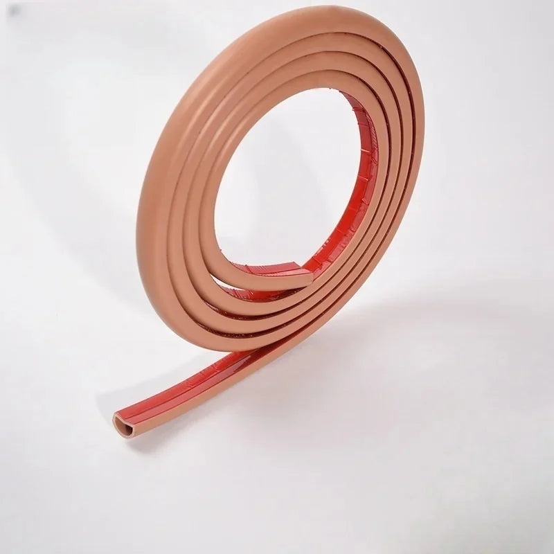 1/2/3m Floor Cable Cover Self-Adhesive Cable Anti Extrusion Extension Wiring Duct Protector Wire Organizer for Floor Desk & Wall Qme D15-Brown 1m