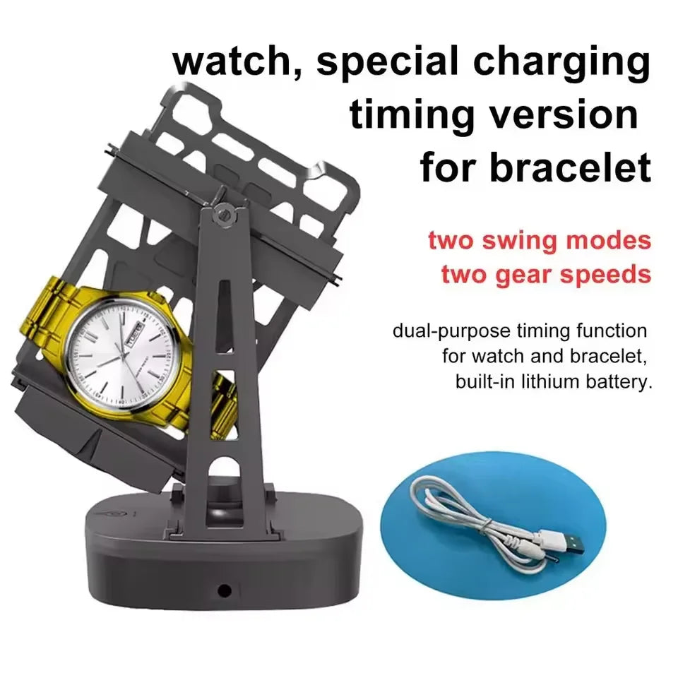 Automatic Watch Winder Self-Winding Device Watches Mechanical Rotomat Wind-Up Small Watch Shaker Mechanical Watch Winding Device Qme Charging timed