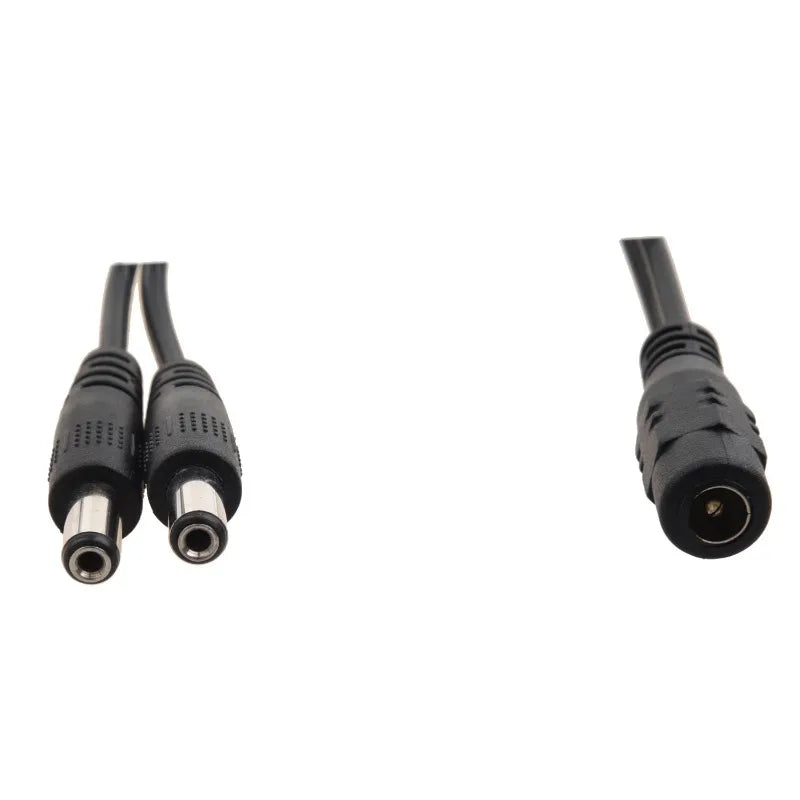 POE cctv tester IP Camera DC 1 to 2 Power Splitter Cable Cord for CCTV Female Male FC Qme