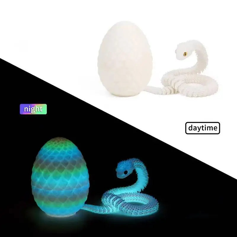 3D Printed Snake Egg Mobility Simulate Ornament Cool Funny Figurine Qme StyleI
