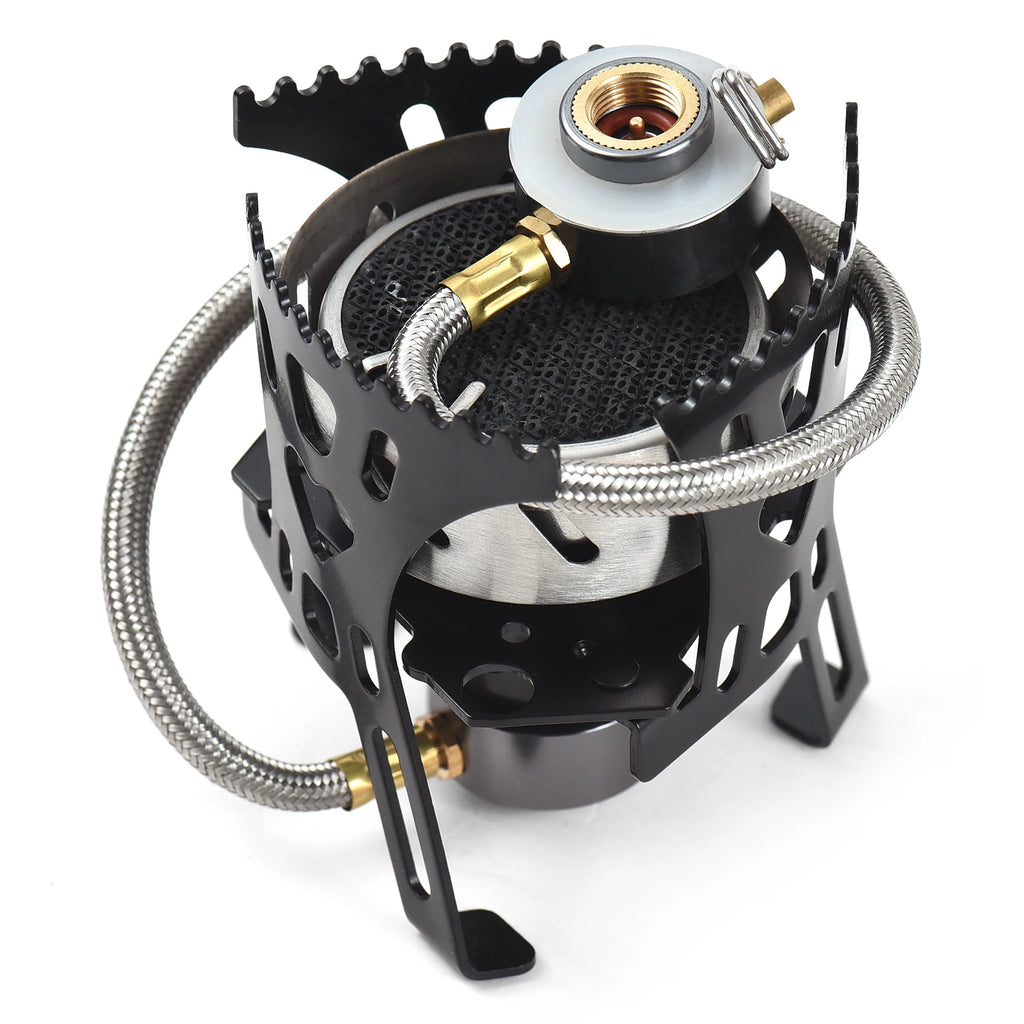 3500W Camping Stove High-Altitude Infrared Portable Gas Stove With Ignition Button for Outdoor Hiking Lightweight and Foldable Qme
