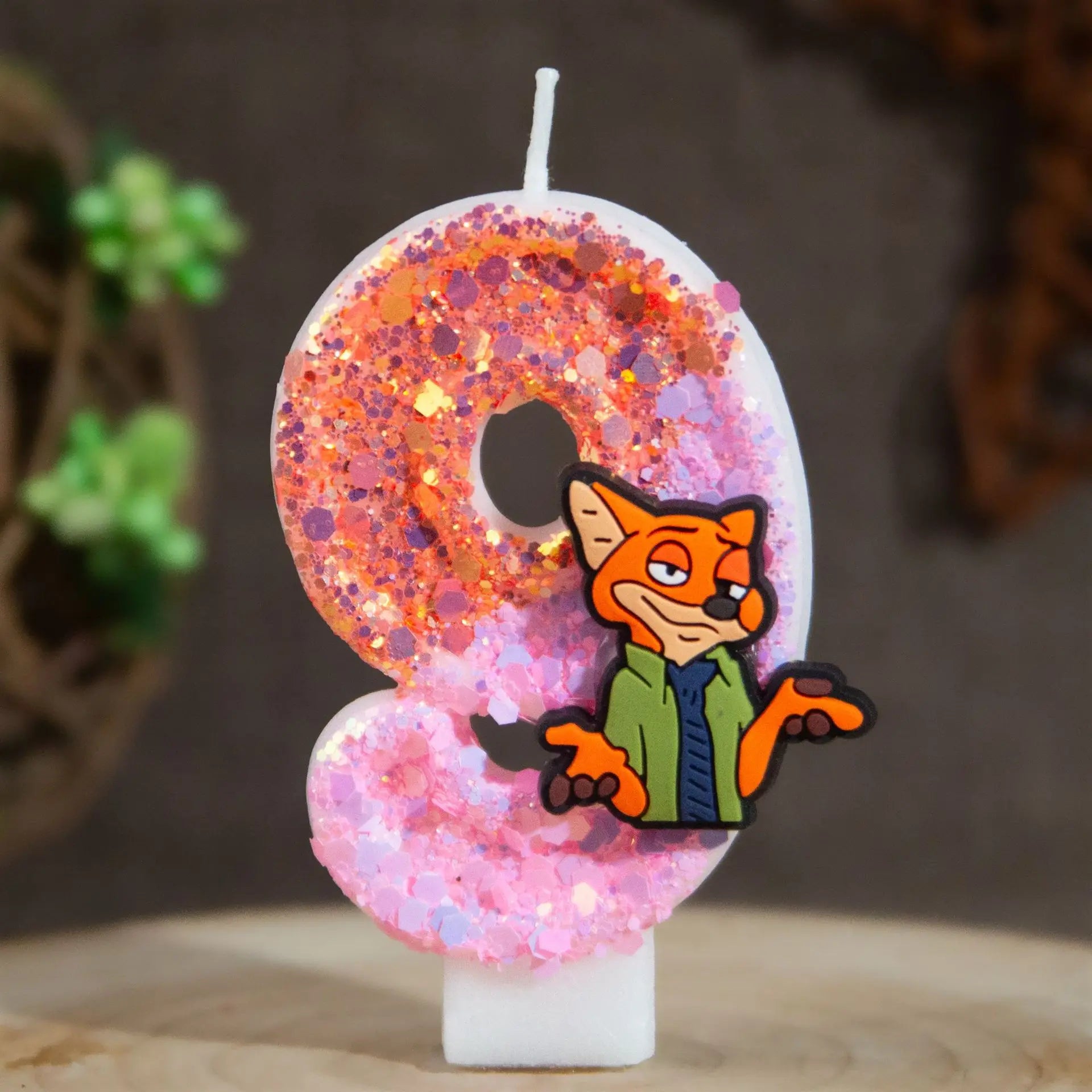 Nick's Birthday Candles Number 0-9 Cake Decorations Candle Student's Qme 9