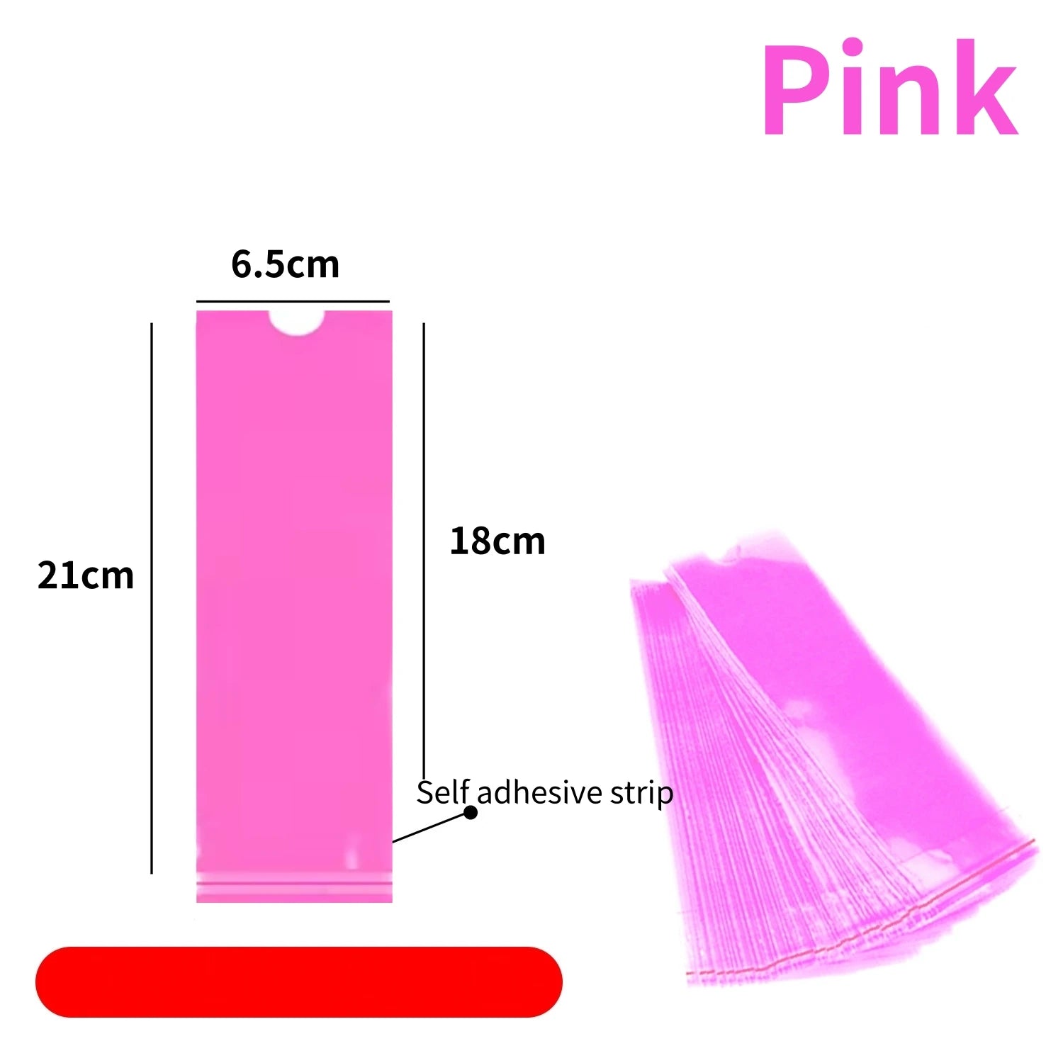 100Pcs Large Size Tattoo Pen Covers Disposable Tattoo Machine Sleeves Cover Supply Tattoo Machine Accessory Protection Bag Qme Pink