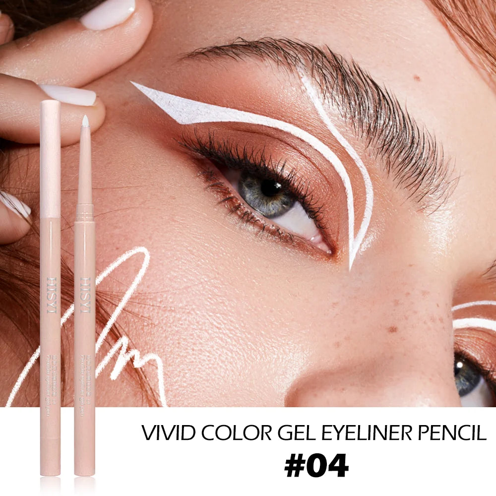 Eyeliner Shadow Stick Twist-up Sharpener Long-wear Waterproof Qme White
