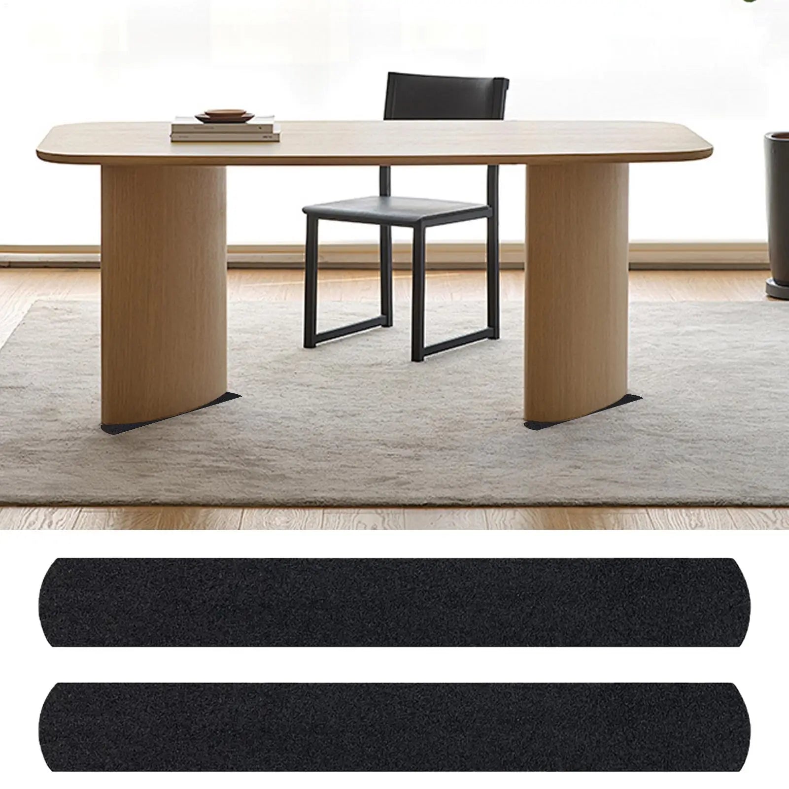 Non-Slip Furniture Rail Pads 2 Pieces Sofa Couch Non Skid Furniture Pads Cuttable Chair Sliding Prevention For Bedroom Living Qme