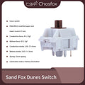 Chosfox&HMX Dune Fox Switch Linear Gaming Mechanical Keyboard Switch 45g/55g HIFI 5 Pin Hot Swap Custom Pre Lubed Trigger Switch Qme 45g 110pcs