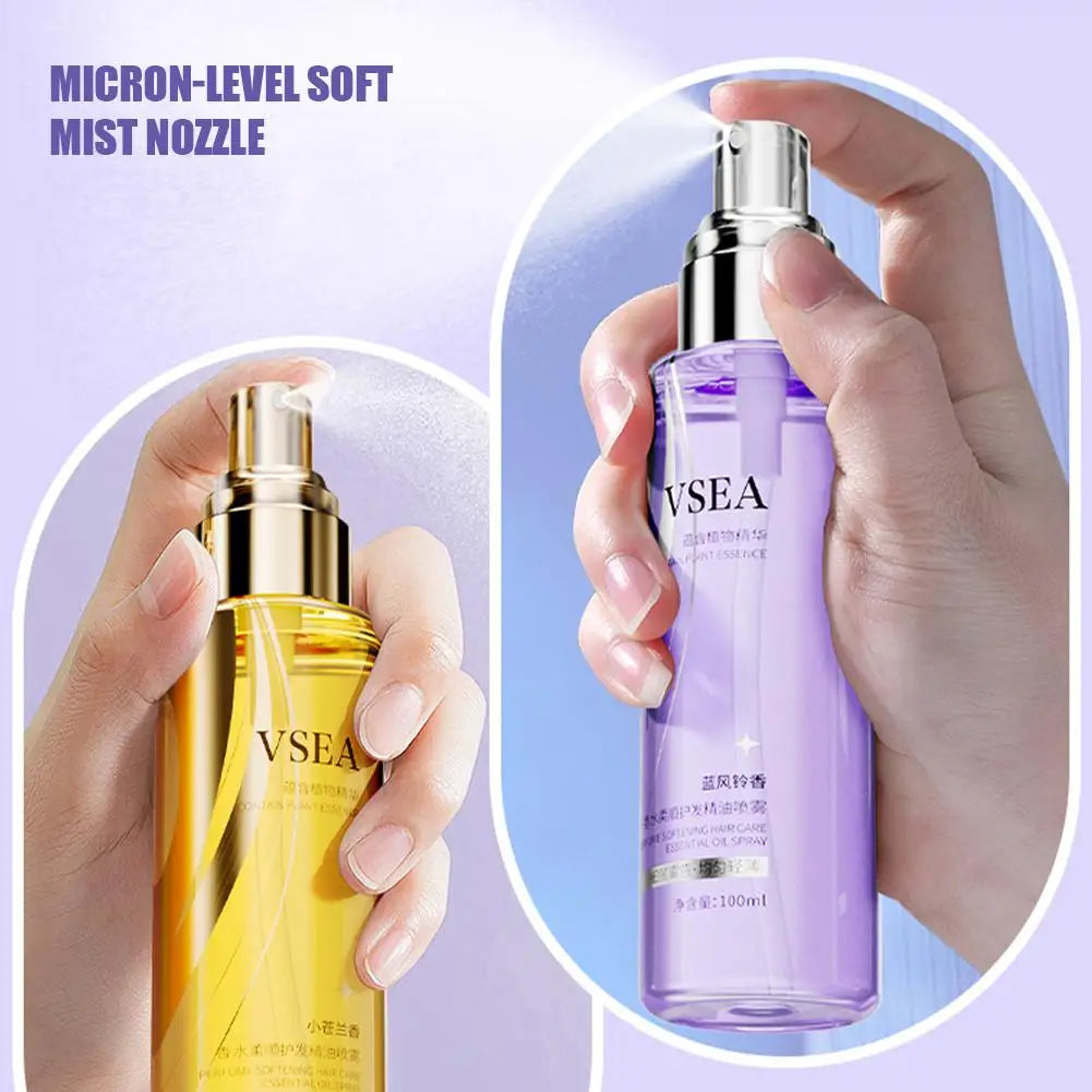 100ml Hair Care Essential Oil Spray For Women Repair Dry Anti-frizz Smooth And Long-lasting Hair Care For Fragrant Fluffy Hair Qme