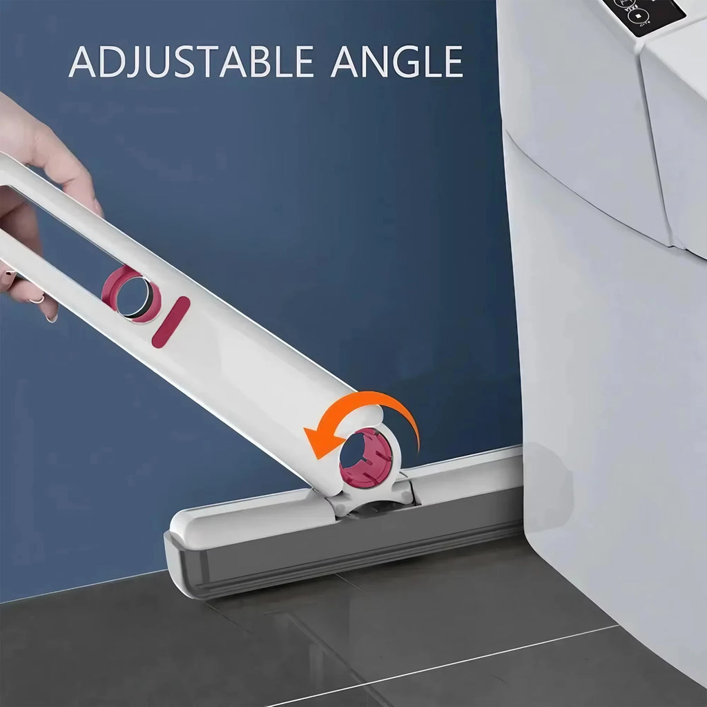 Portable Mini Mop No Hand Wash Lazy Sponge Mop for Home Desktop Glass and Toilet Slit Cleaning Tool Qme