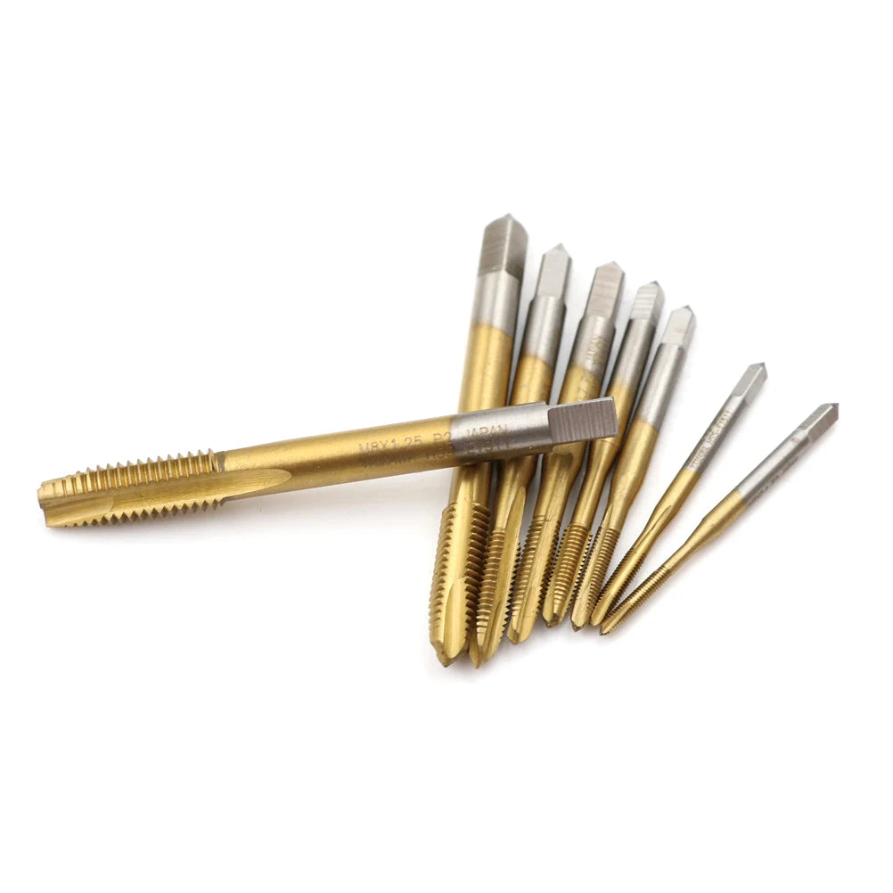 M2/M2.5/M3/M3.5/M4/M5/M6/M8 HSS Metric Straight Flute Thread Screw Tap Plug Tap Qme