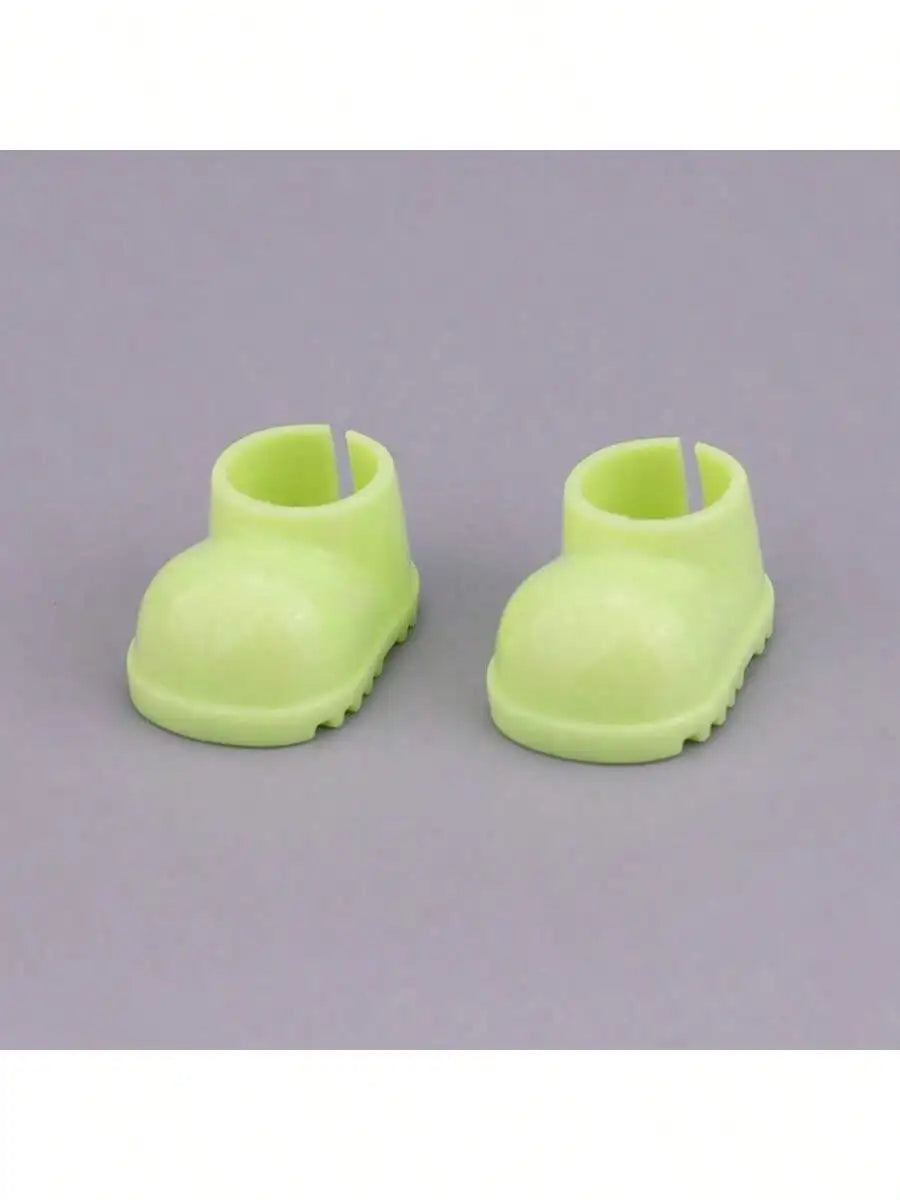 Labubu Raincoat Outfit Waterproof Cape Boots 6 69' Fashion Dolls Qme Green shoes One Size